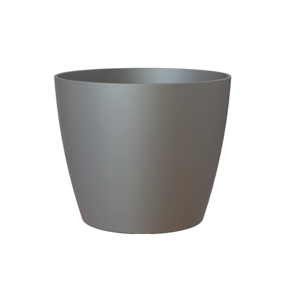 ARTEVASI - Cache-pot d'intérieur San Remo en plastique anthracite Ø20cm