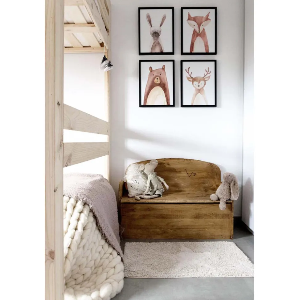 ASTIGARRAGA - Banc coffre de rangement en pin brut 78 litres