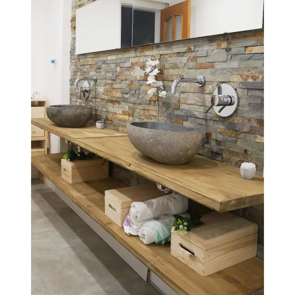 ASTIGARRAGA - Boîte de rangement en pin massif avec couvercle taille 1