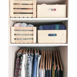 ASTIGARRAGA - Caisse en bois de rangement 40 x 30 x 14 cm