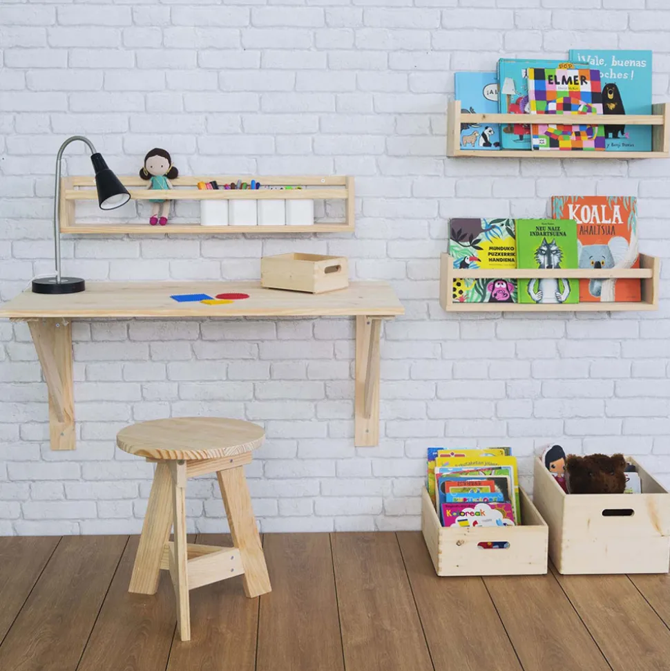 ASTIGARRAGA - Caisse en bois de rangement 40 x 30 x 14 cm