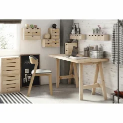 ASTIGARRAGA - Mini rangement bloc en pin brut avec tiroirs 6 tiroirs m2