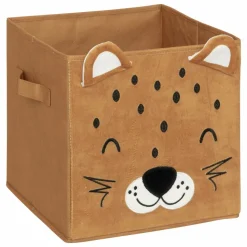 ATMOSPHERA - Boîte de rangement enfant design velours douceur - l. 29 x l. 29 cm