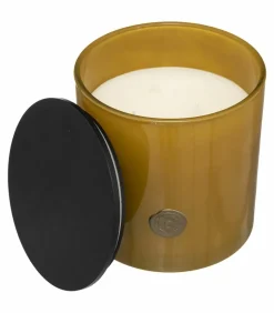 ATMOSPHERA - Bougie parfumée vanille bourbon dans pot en verre ocre 1200 g