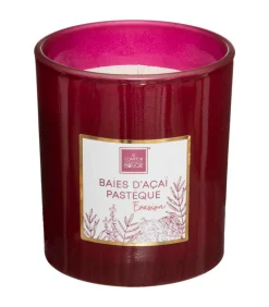 ATMOSPHERA - Bougie parfumée baies d'acai et pastèque pot en verre 210 g