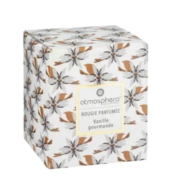 ATMOSPHERA - Bougie parfumée vanille gourmande pot en verre 110 g