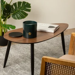 ATMOSPHERA - Bougie parfumée fève tonka dans pot en verre bleu 1200 g