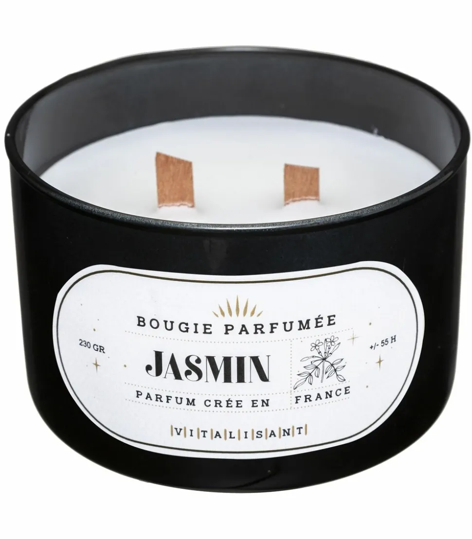 ATMOSPHERA - Bougie parfumée pot en verre 470 g parfum jasmin