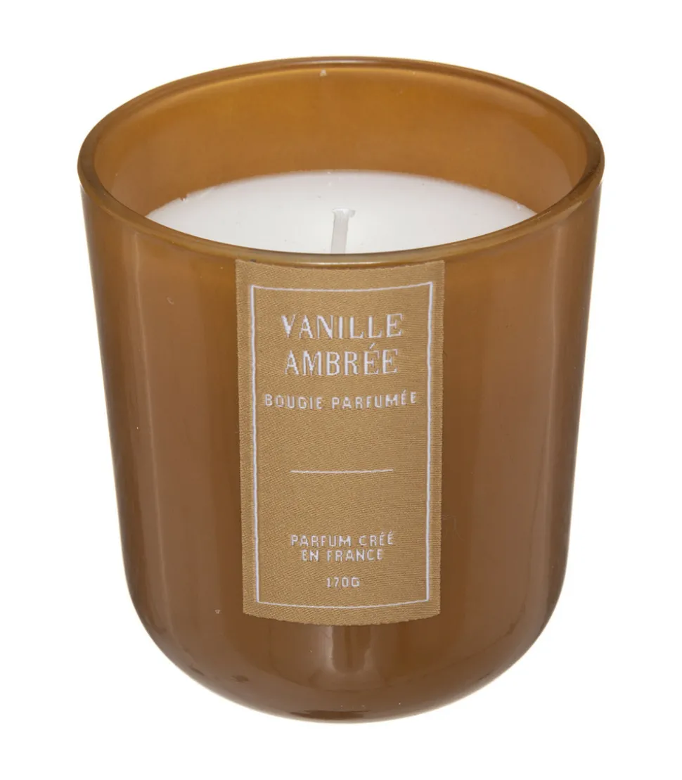 ATMOSPHERA - Bougie parfumée pot en verre 170 g parfum vanille ambrée