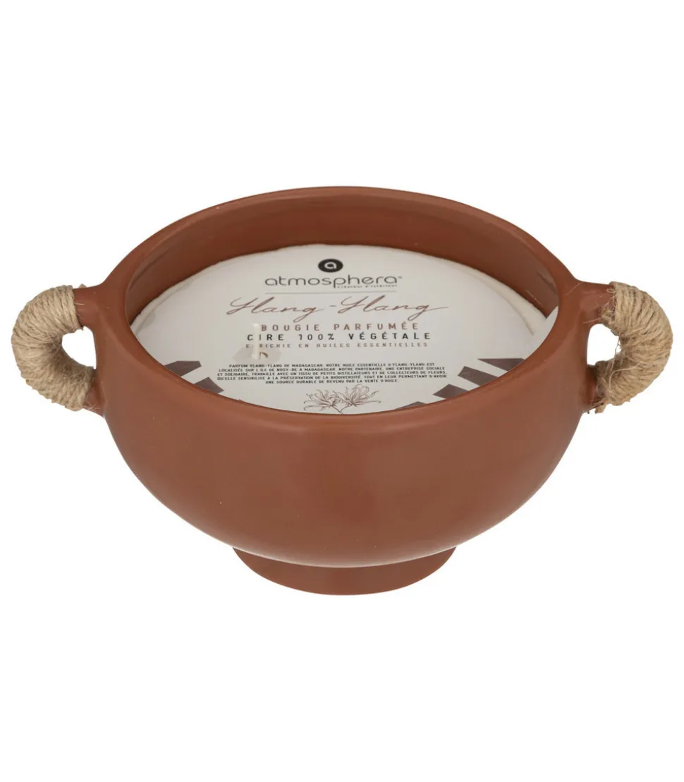 ATMOSPHERA - Bougie parfumée ylang-ylang pot en céramique 415 g