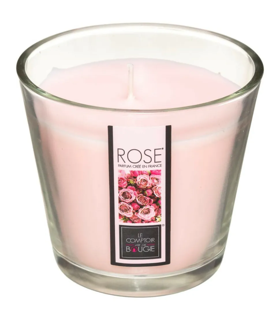 ATMOSPHERA - Bougie parfumée rose pot en verre 190 g