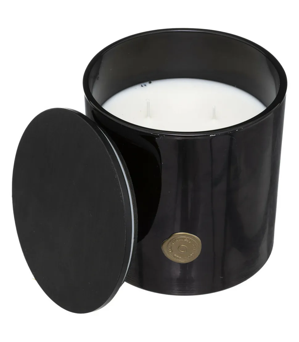 ATMOSPHERA - Bougie parfumée fruits des bois dans pot en verre noir 1200 g