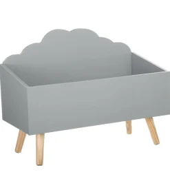 ATMOSPHERA - Coffre de rangement sur pied coffre à jouet nuage gris