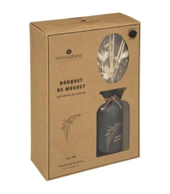 ATMOSPHERA - Diffuseur de parfum bouquet de muguet 300 ml avec bâtonnets et fleurs séchées