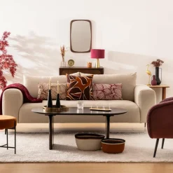 ATMOSPHERA - Ensemble de 2 paniers en jute automne - beige et orange