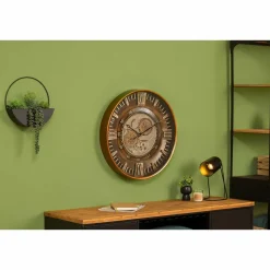 ATMOSPHERA - Horloge avec mécanisme en métal - diam 59 cm - marron