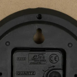 ATMOSPHERA - Horloge en bois - diam 38 cm - marron foncé