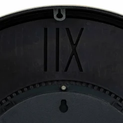 ATMOSPHERA - Horloge murale en métal vintage - gris métallisé