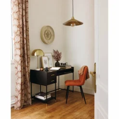 ATMOSPHERA - Horloge murale en métal vintage - gris métallisé