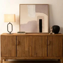 ATMOSPHERA - Lampe à poser sundsvall - h. 52 cm - beige et noir