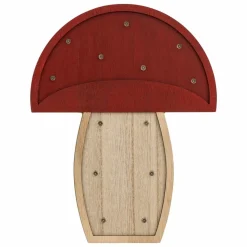 ATMOSPHERA - Lampe à suspendre champignon - h. 23 cm - rouge et beige