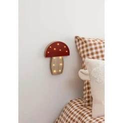 ATMOSPHERA - Lampe à suspendre champignon - h. 23 cm - rouge et beige