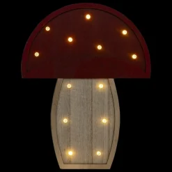 ATMOSPHERA - Lampe à suspendre champignon - h. 23 cm - rouge et beige