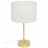 ATMOSPHERA - Lampe droite en bouclette - h. 49 cm - or