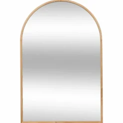ATMOSPHERA - Miroir arche en bois - 60 x 90 cm - beige