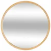 ATMOSPHERA - Miroir rond en bois - diam 55 cm - marron
