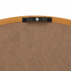 ATMOSPHERA - Miroir rond en bois - diam 55 cm - marron