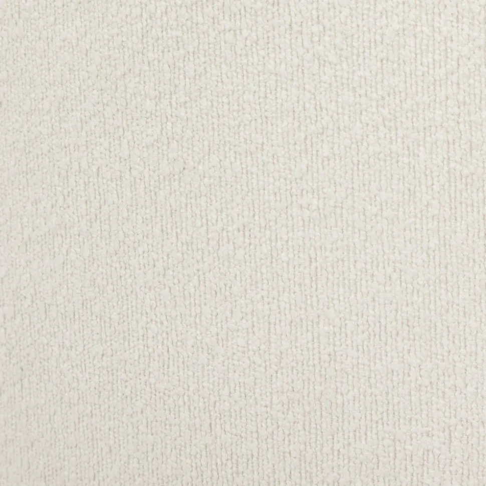 ATMOSPHERA - Pouf de rangement en bouclette - blanc