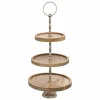 ATMOSPHERA - Serviteur rond en bois 3 étages