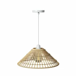 ATMOSPHERA - Suspension cône en bambou naturel - diam 36 cm - beige