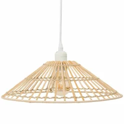 ATMOSPHERA - Suspension cône en bambou naturel - diam 36 cm - beige