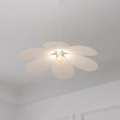 ATMOSPHERA - Suspension en lin fleur - diam 72 cm - beige