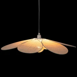 ATMOSPHERA - Suspension en lin fleur - diam 72 cm - beige
