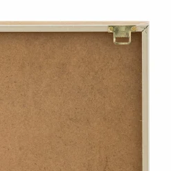 ATMOSPHERA - Tableau en relief vagues - 80 x 80 cm - blanc