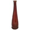 ATMOSPHERA - Vase long en verre recyclé rouge ambre d. 18 x h. 80 cm