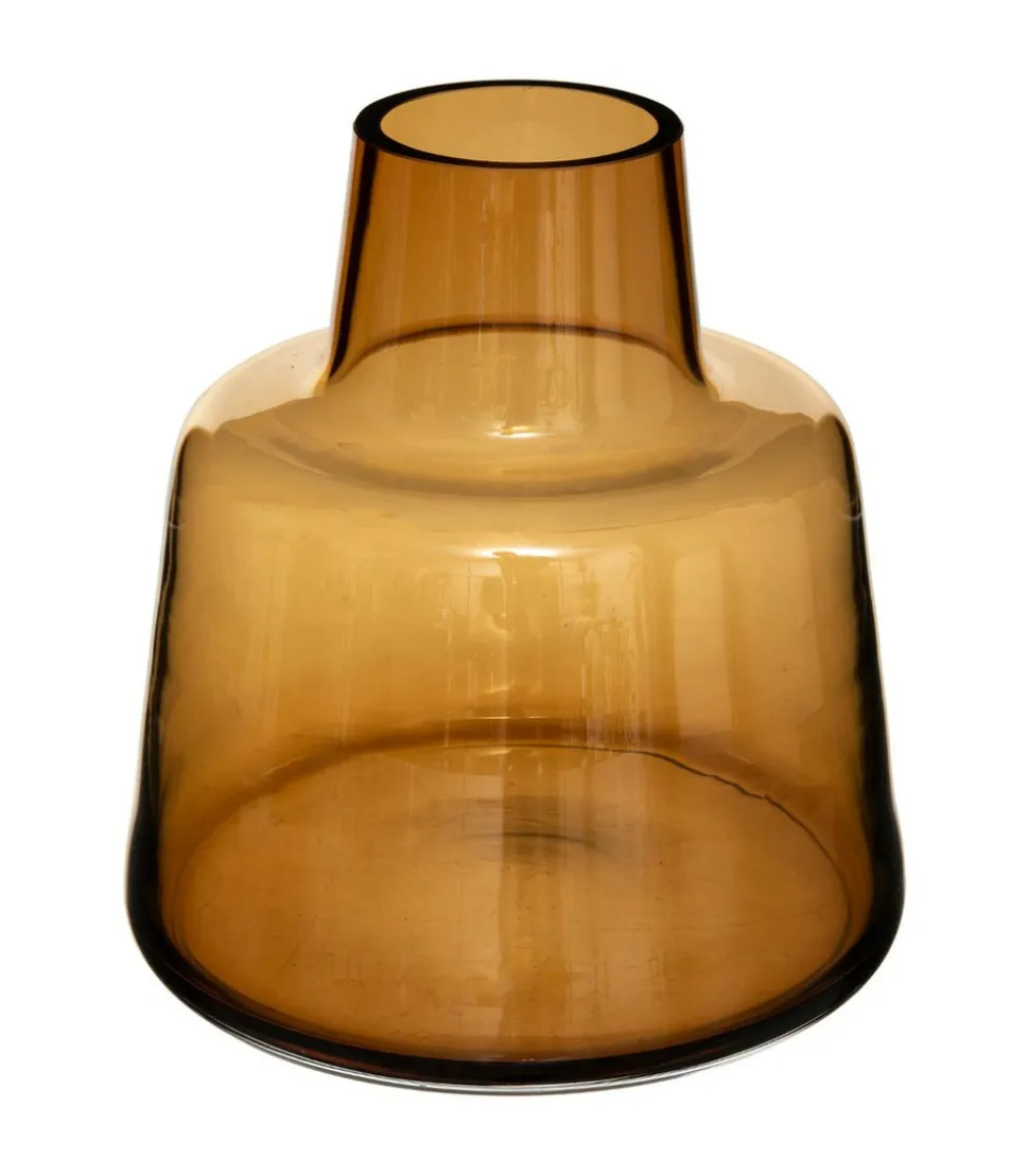 ATMOSPHERA - Vase épaule en verre ambre h 23 cm