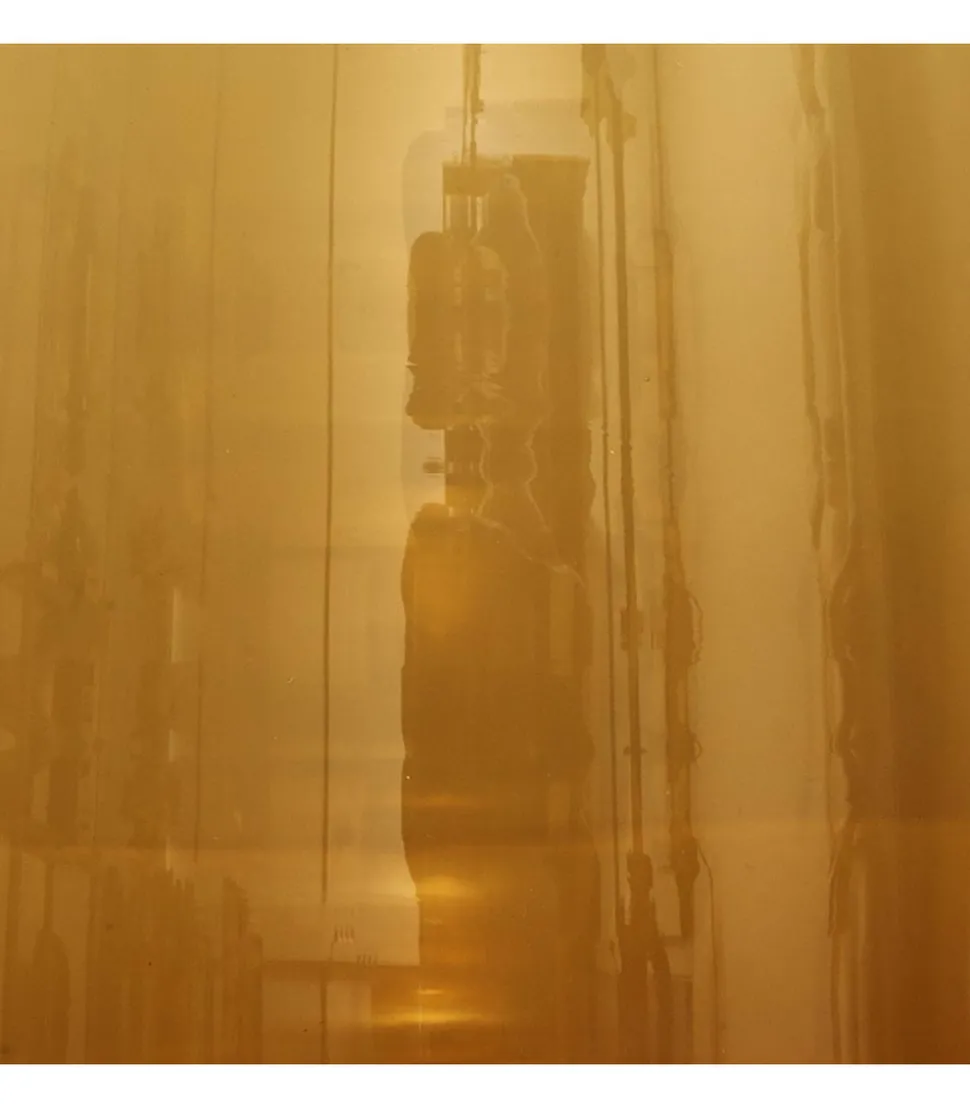 ATMOSPHERA - Vase épaule en verre ambre h 23 cm