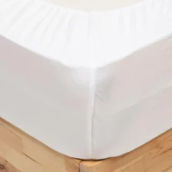 ATMOSPHERA CREATEUR D'INTERIEUR - Drap housse "priscia" blanc 140x190cm