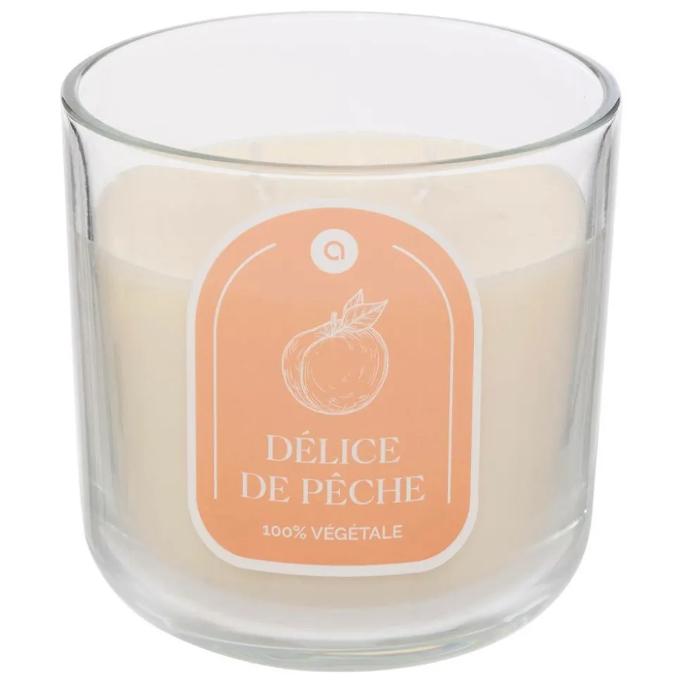 ATMOSPHERA CREATEUR D'INTERIEUR - Bougie parfumée " floa" pêche 350g