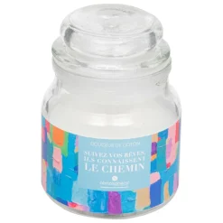 ATMOSPHERA CREATEUR D'INTERIEUR - Bougie parfumée "jomy" - douceur de coton - 70g