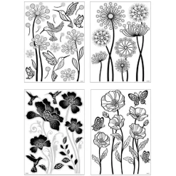 ATMOSPHERA CREATEUR D'INTERIEUR - Sticker "fleur" - 29x41 cm