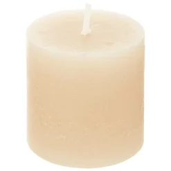 ATMOSPHERA CREATEUR D'INTERIEUR - Lot de 4 bougies rustiques 60g blanc ivoire