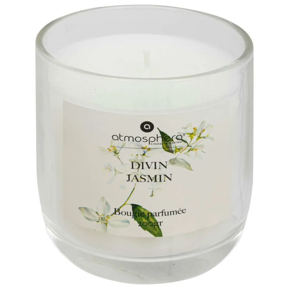 ATMOSPHERA CREATEUR D'INTERIEUR - Bougie parfumée cloche "oudy" 200g jardin d été et jasmin