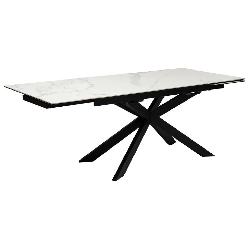 ATMOSPHERA CREATEUR D'INTERIEUR - Table à manger extensible "boot" blanc 160x90x76cm