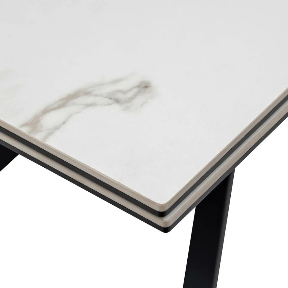 ATMOSPHERA CREATEUR D'INTERIEUR - Table à manger extensible "boot" blanc 160x90x76cm