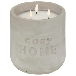 ATMOSPHERA CREATEUR D'INTERIEUR - Bougie led "cosy" - gris clair - 3 - 2kg